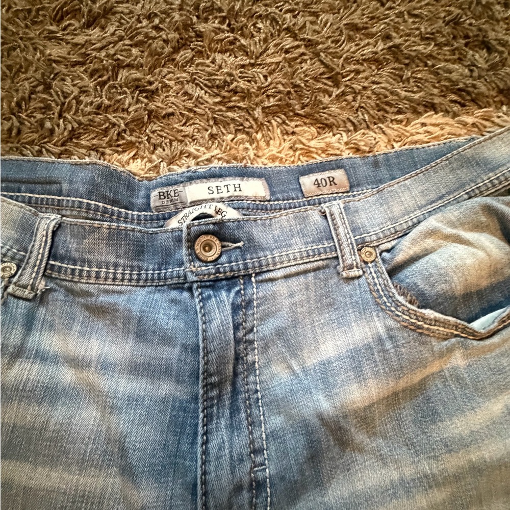 Men's Light Blue Jeans by BKE - Picture 4 of 7